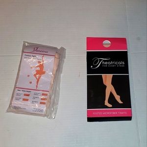 Tights.  Footed Tights. Pink. Ballet